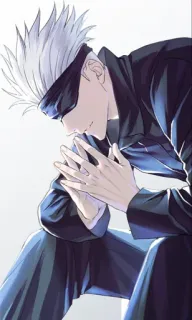 🙂 Gojo Satoru Jujutsu Kaisen anime, manga, character, gojo, satoru whatsapp sticker