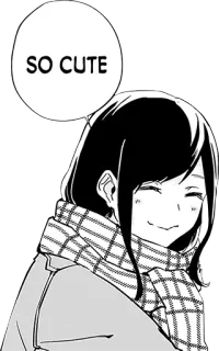 ☺️ SO CUTE милый, аниме, манга, девушка, улыбка telegram sticker