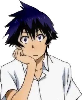 🤔 Anime, Manga, Junge, Charakter, Schüler, Japanisch whatsapp sticker