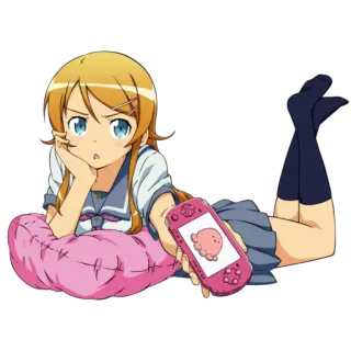 🙎 Anime, Chica, Uniforme, Videojuego, Linda telegram sticker