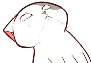 😸 นก, สัตว์, ตลก, มีม, การ์ตูน, ขาว whatsapp sticker