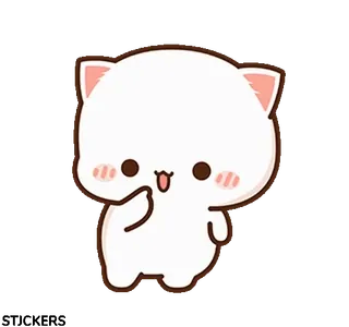 ๐ฅฒ cat, cute, kawaii, animal, cartoon telegram sticker