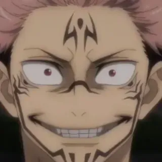 ✨ Ryomen Sukuna Jujutsu Kaisen Anime, Bösewicht, Dämon, Fluch, Jujutsu Kaisen whatsapp sticker