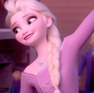 🧏‍♀ Elsa Frozen elsa, frozen, disney, princesa, rainha do gelo telegram sticker