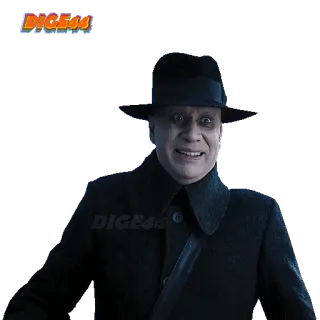 😬 Uncle Fester The Addams Family Tio Chico, A Família Addams, estranho, assustador, tio, Chico telegram sticker