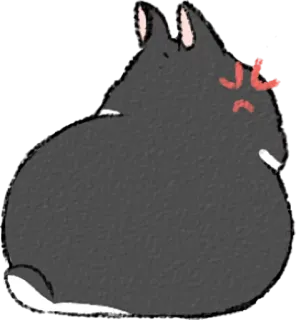 😡 Katze, wütend, Cartoon, Tier, süß, Sticker, sauer telegram sticker