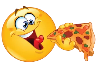 🍕 Emoji, Pizza, Nourriture, Smiley, Dessin animé, Manger telegram sticker