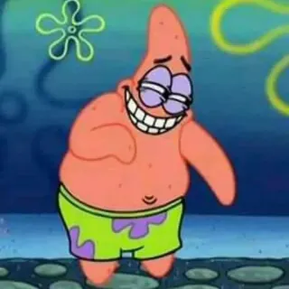 🏃 Patrick Star SpongeBob SquarePants Patricio Estrella, Bob Esponja, Dibujos animados, Divertido, Meme whatsapp sticker