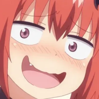 😏 Satania Gabriel DropOut 애니메이션, 사타냐, 가브릴 드롭아웃, 악마, 밈, 웃긴, 표정, 만화 telegram sticker