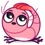 🤔 cartoon, garnaal, schattig, dier telegram sticker