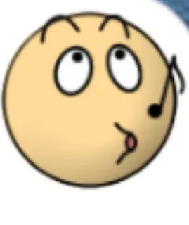 🌟 卡通, 口哨, 音乐, 脸, 表情符号 telegram sticker