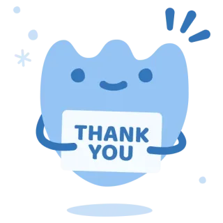 💁‍♂️ THANK YOU terima kasih, rasa syukur, penghargaan, imut, kartun, stiker telegram sticker