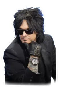 🤔 Nikki Sixx Nikki Sixx, Mötley Crüe, Rock star, Musicien, Portrait, Homme telegram sticker