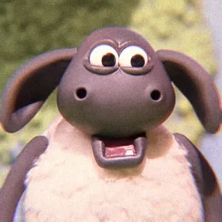 🍫 Shaun Shaun the Sheep ひつじのショーン, 羊, アニメ, 動物, 面白い telegram sticker