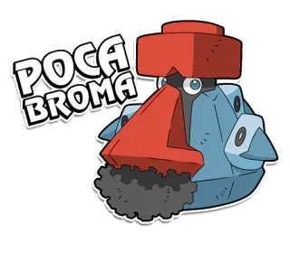 ☠ Nosepass Pokémon POCA BROMA Nasgnet, Pokémon, Cartoon, Aufkleber, Videospiel, POCA BROMA whatsapp sticker