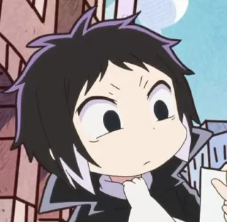 🌟 Atsushi Nakajima Bungou Stray Dogs anime, manga, bungou stray dogs, atsushi nakajima, chibi, cute telegram sticker