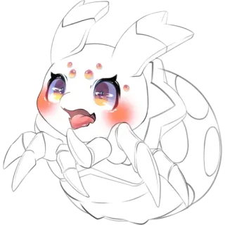 🥱 cute, spider, cartoon, anime, insect, adorable telegram sticker