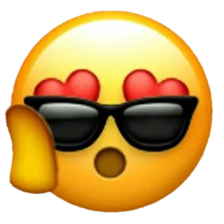 ✨ Emoji, Amour, Lunettes de soleil, Baiser, Coeurs, Smiley telegram sticker