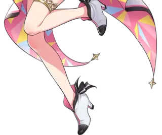 🎂 pernas, anime, desenho animado, sapatos, coxas, estrelas, personagem telegram sticker