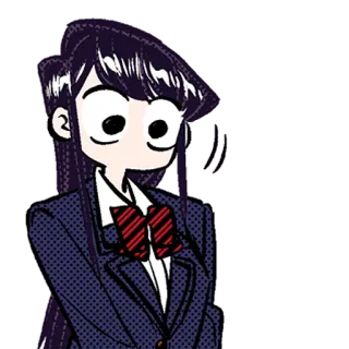 ✅ Komi Shouko Komi Can't Communicate Anime, Ragazza, Uniforme scolastica, Komi can't communicate, Komi Shouko whatsapp sticker