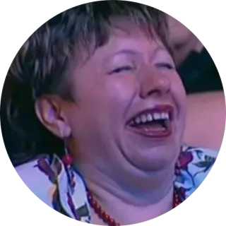 😏 femme, rire, visage, expression, sourire telegram sticker