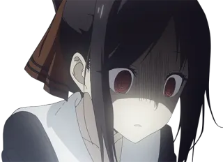 😨 Kaguya Shinomiya Kaguya-sama: Love Is War Anime, Kaguya-sama, geschockt, Cartoon, Charakter, Manga telegram sticker