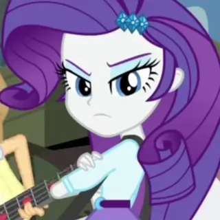 💎 Rarity My Little Pony: Equestria Girls мультфильм, анимированный, девочка, конный спорт, пони telegram sticker