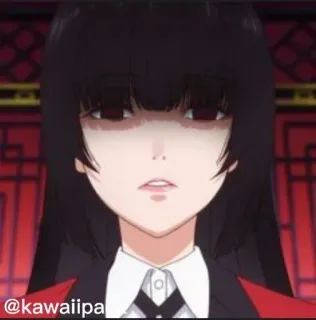 🥢 Yumeko Jabami Kakegurui kawaiipa anime girl, kakegurui, yumeko jabami, kawaiipa, anime, manga telegram sticker