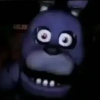 😳 Bonnie Five Nights at Freddy's Animatronique, Jeu d'horreur, Bonnie le lapin, Five Nights at Freddy's telegram sticker