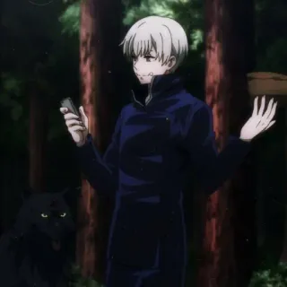 ❤️ Toge Inumaki Jujutsu Kaisen Anime, Jujutsu Kaisen, Toge Inumaki, Lời nguyền, Mèo đen telegram sticker