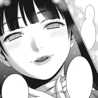 🃏 manga, anime, portrait, woman, black and white telegram sticker