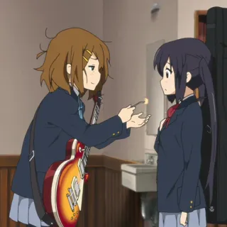 Кубики K-ON на все случаи жизни от @lyteloli telegram stickers