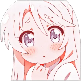 🐙 anime, gadis, imut, manga, stiker telegram sticker