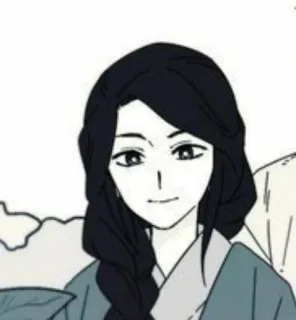 ✨ vrouw, portret, cartoon, tekening, anime, persoon telegram sticker