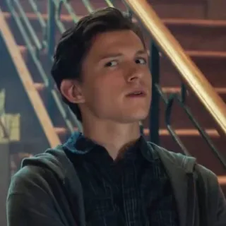 😐 Peter Parker Spider-Man Peter Parker, Spider-Man, Tom Holland, Marvel, super-héros, personnage de film telegram sticker