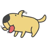 🤪 животное, собака, наклейка, мультик, милый, питомец, иллюстрация whatsapp sticker
