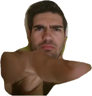 ✌ mann, beleidigend, unhöflich, geste telegram sticker