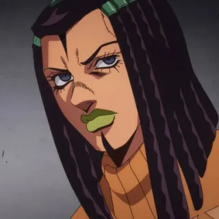 🌊 Anasui JoJo's Bizarre Adventure anime, manga, jojo, anasui, character, jojos bizarre adventure telegram sticker