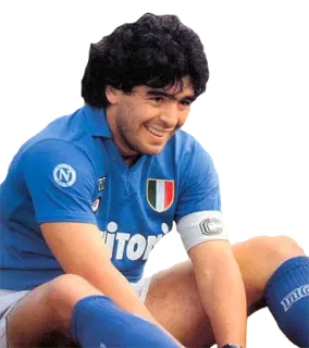 😃 Diego Maradona football, foot, athlète, sport, légende, Maradona whatsapp sticker