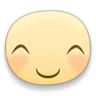 😊 emoji, blij, glimlach, gezicht, geel, schattig whatsapp sticker