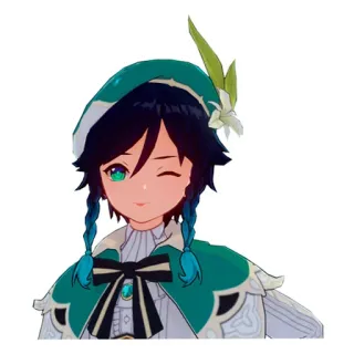 Genshin impact by @anime_stickerr telegram stickers