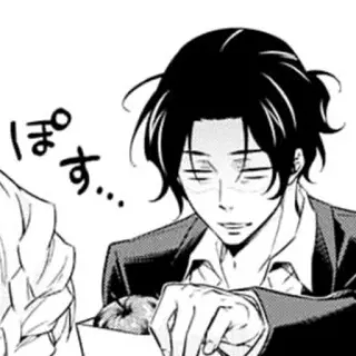 🎩 ぽす… Anime, Manga, Pria, Potret, Ilustrasi telegram sticker