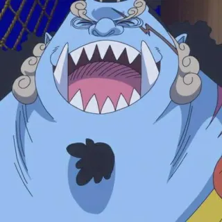 🐟 Jinbe One Piece ジンベエ, ワンピース, アニメ, 漫画, 魚人, キャラクター telegram sticker