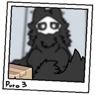 🖤 Puro Puro 3 modificado, furry, personagem, jogo, monstro telegram sticker