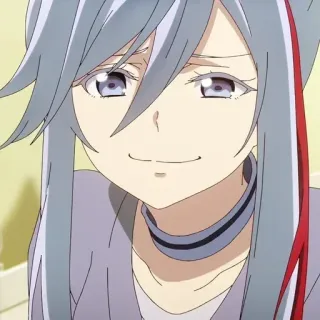 ❤️ Anime, Mulher, Personagem, Desenho animado, Sorriso, Retrato whatsapp sticker