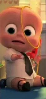 😥 Boss Baby The Boss Baby Cartoon, Baby, Anzug, Film, Figur whatsapp sticker