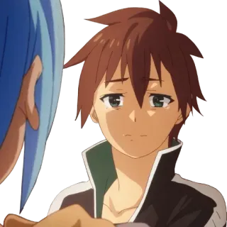 😑 Kazuma KonoSuba anime, stiker, konosuba, kazuma telegram sticker
