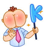 Mr. Rosy Cheeks telegram stickers