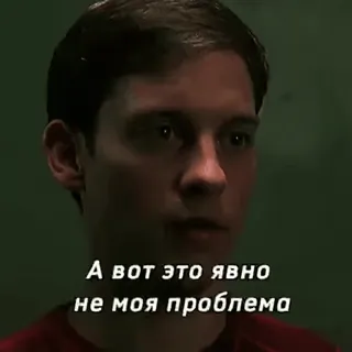 ☕️ Spider-Man А вот это явно не моя проблема film, Peter Parker, Spider-Man, meme telegram sticker