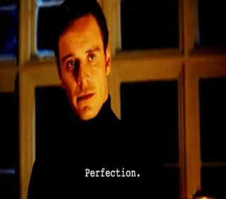 👍 Perfection. perfezione, citazione, ritratto, uomo telegram sticker